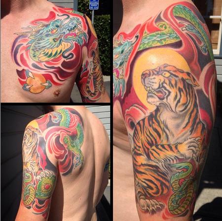 Tattoos - tiger/dragon - 106383